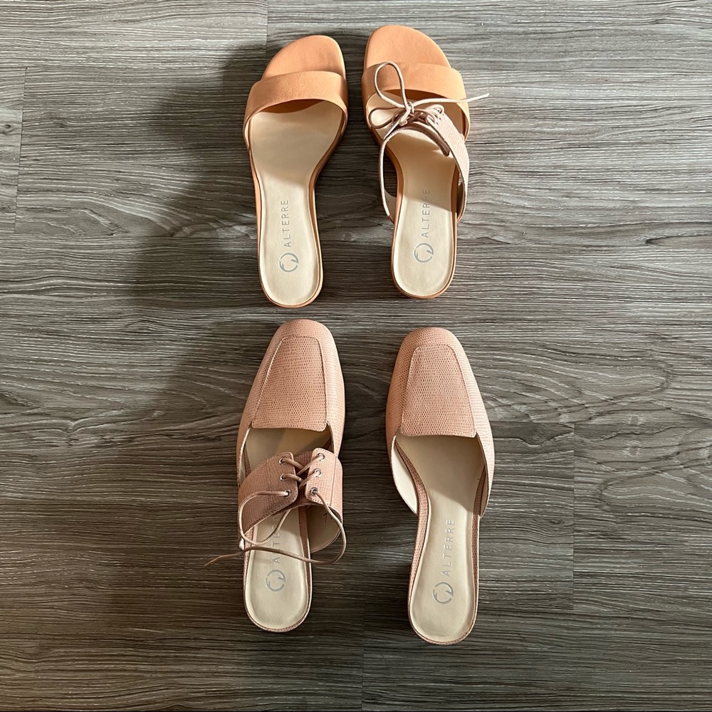 BNWT Alterre Interchangeable Leather Shoes